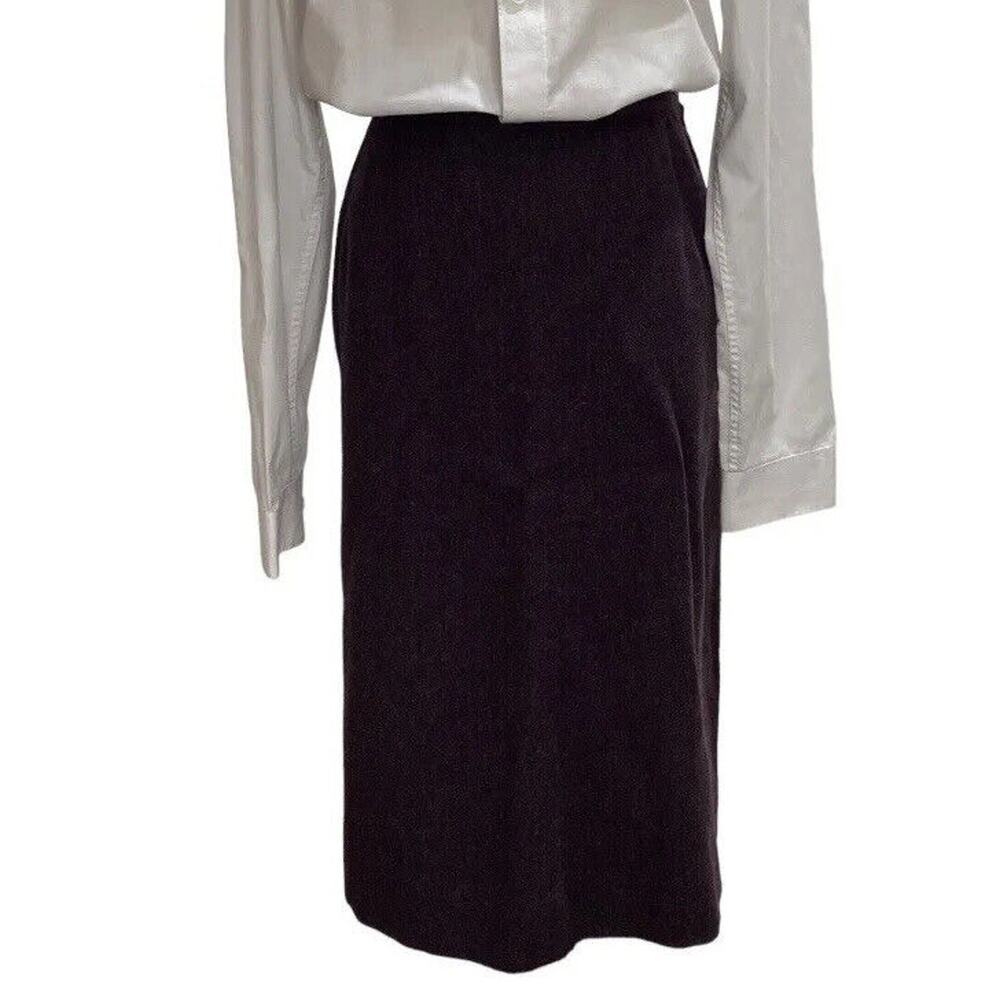 Pendleton‎ Vintage 100% Pure Wool Purple Wine Midi Skirt Lined Size 14 Academic